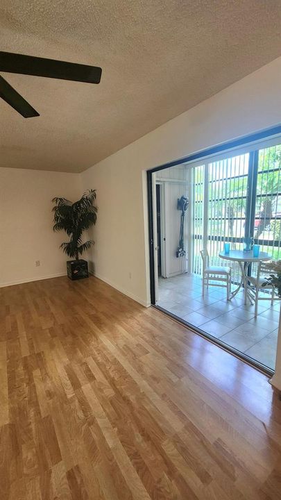 Access out to the patio to the