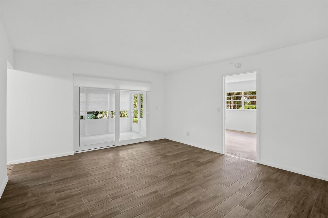 Living area towards enclosed porch