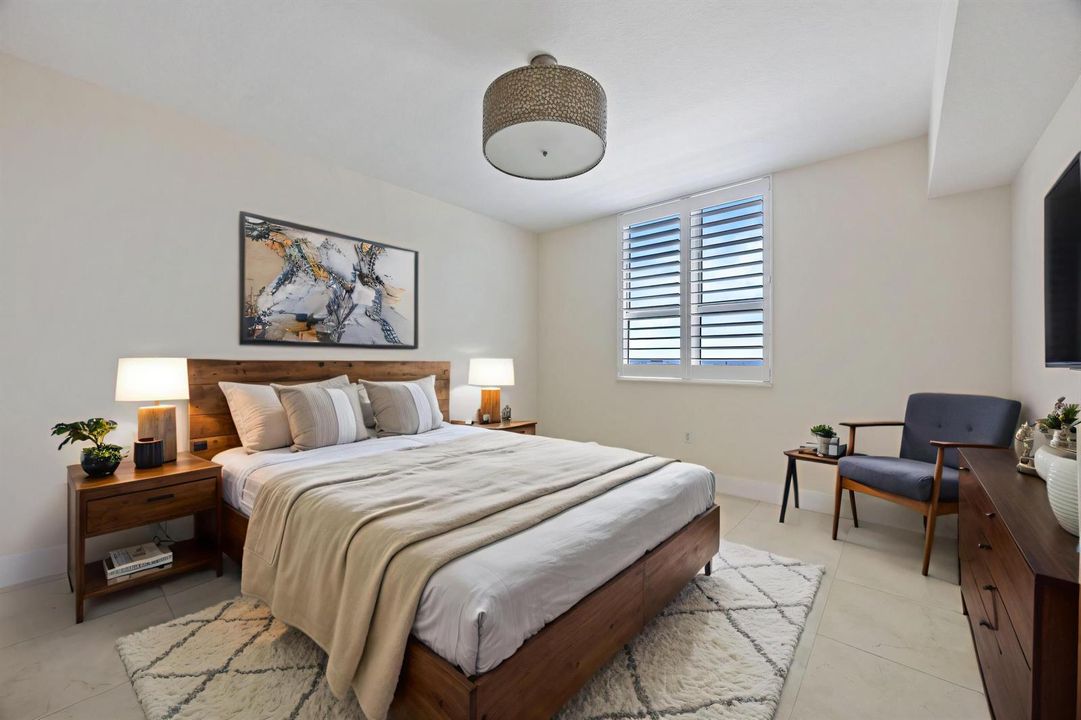Virtually Staged Primary Bedroom