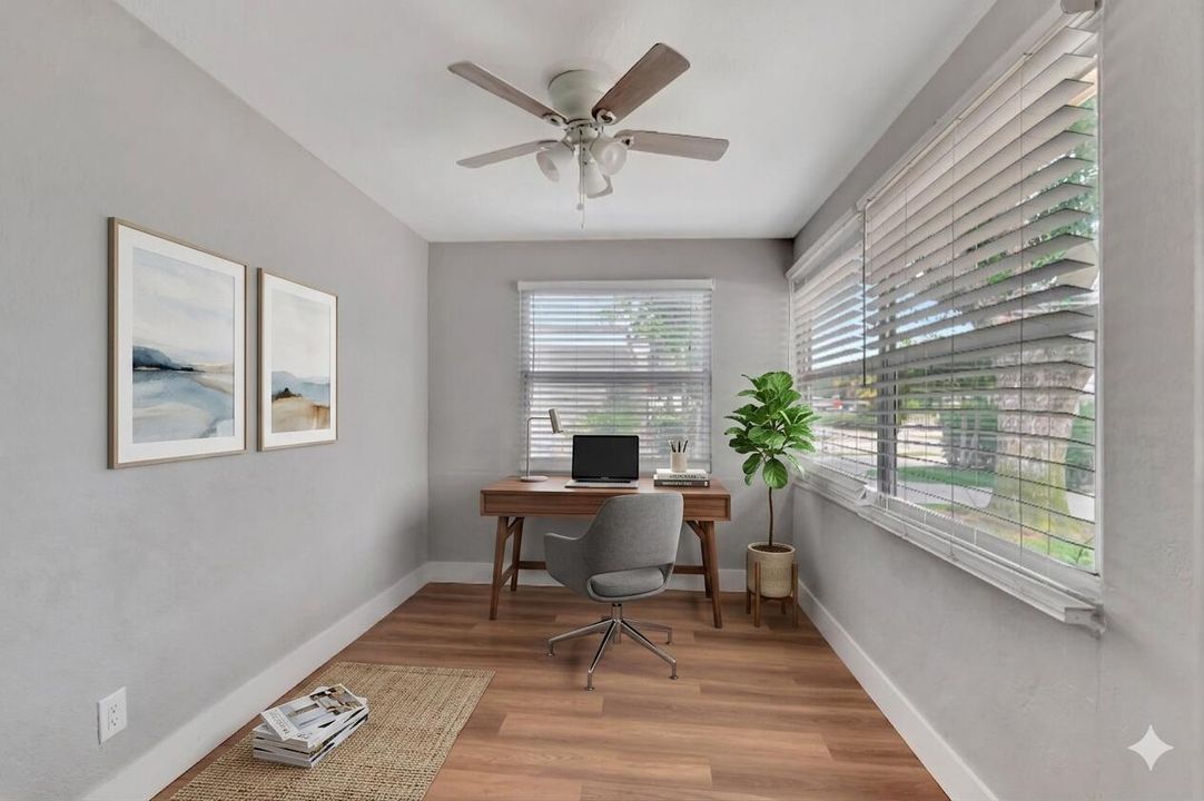 Guest-office virtually staged