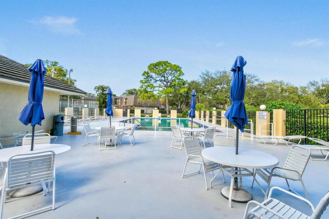 pool lounge area