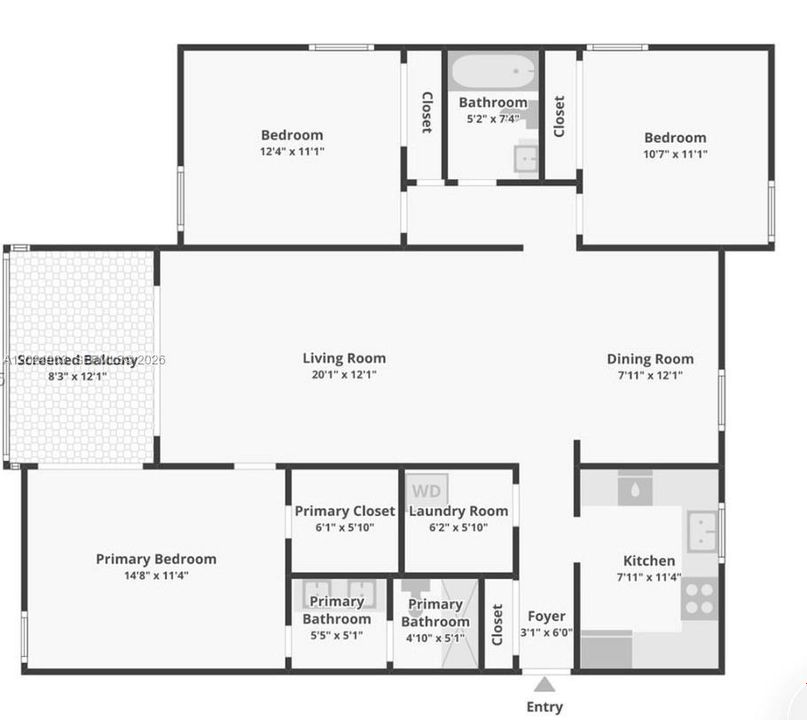 For Sale: $250,000 (3 beds, 2 baths, 1330 Square Feet)