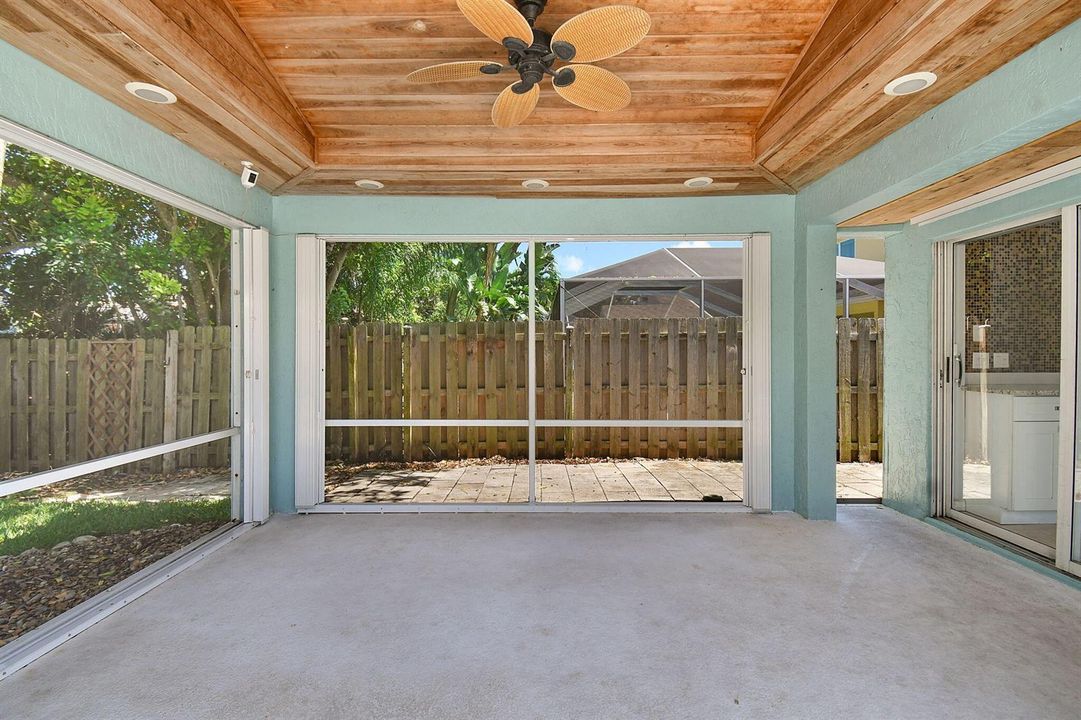Screened Patio with Cedar Ceiling