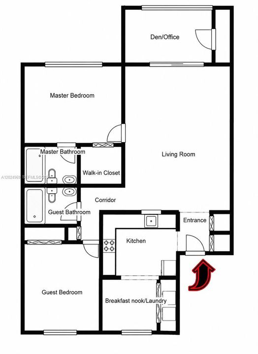 For Rent: $2,050 (2 beds, 2 baths, 1000 Square Feet)