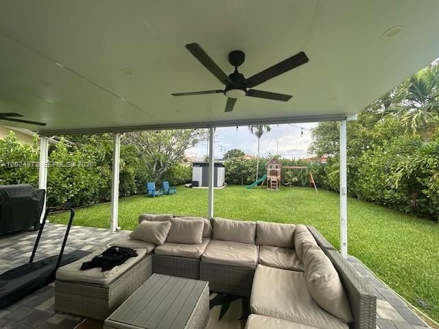 Covered terrace