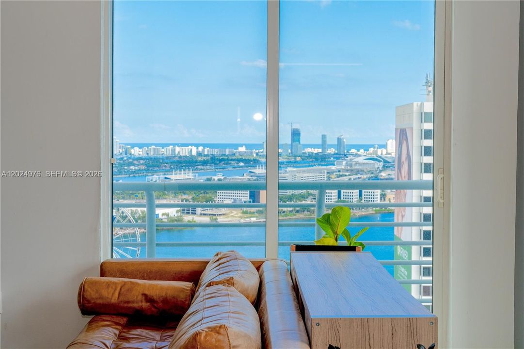Endless Views of Bayside Park, Biscayne Bay, Miami Beach, and the Ocean