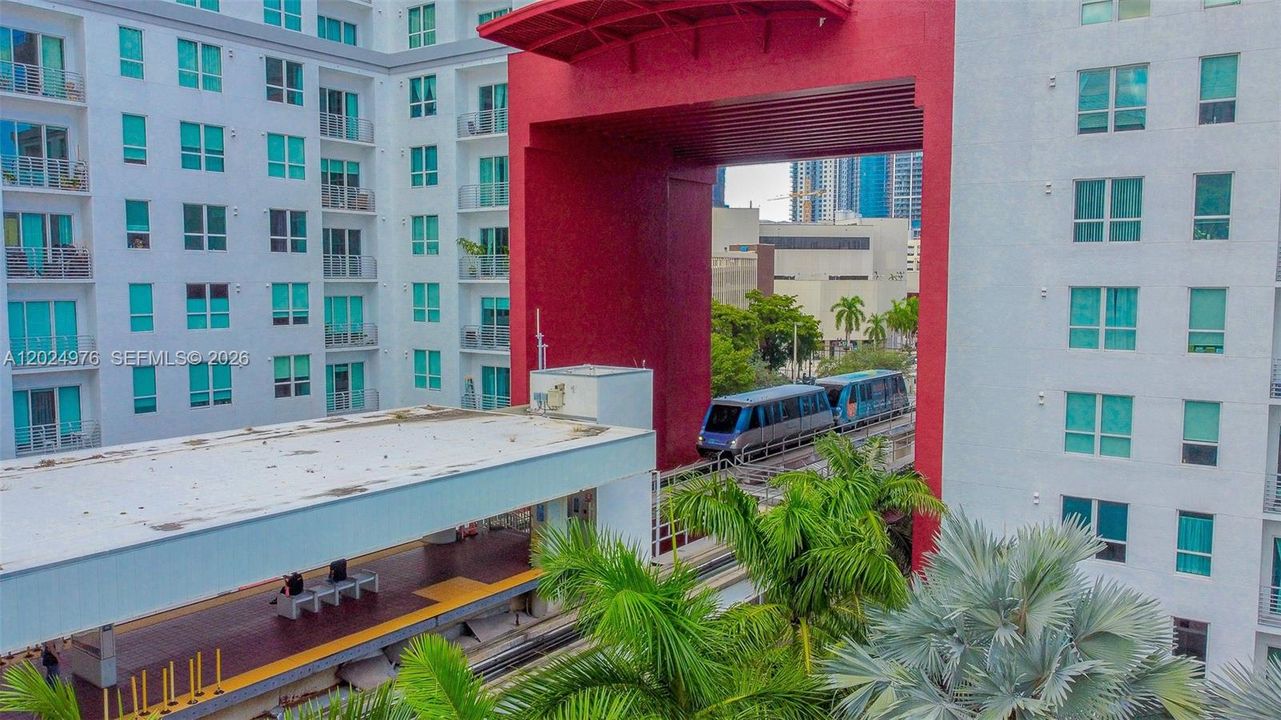 Miami Metromover Station - Free Transportation Throughout Miami for The Loft II Residents