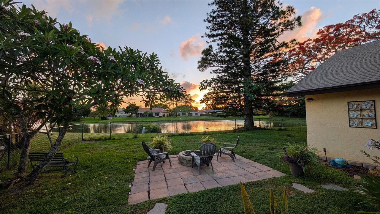 Backyard lake