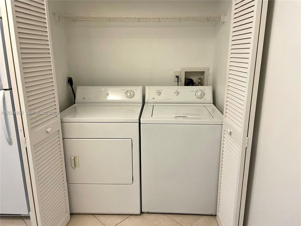 Laundry inside unit