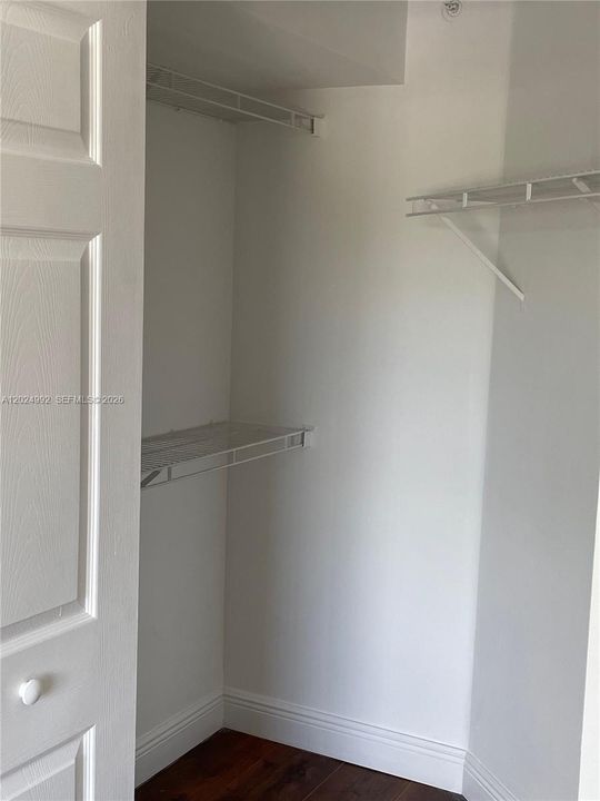 Walking closet on 2nd bedroom