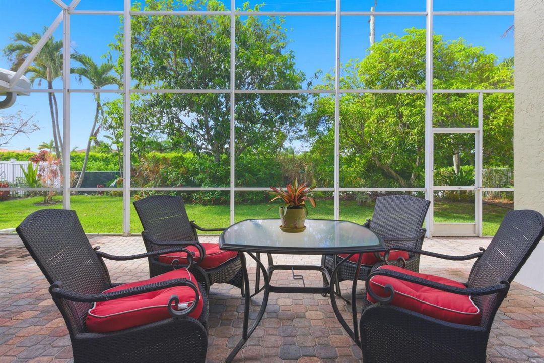 View of patio from living room