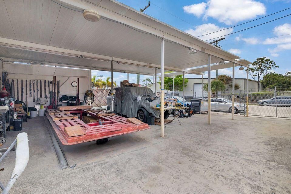 Covered Storage Area