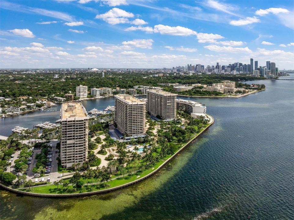 Minutes from the heart of Coconut Grove, Brickell & Key Biscayne