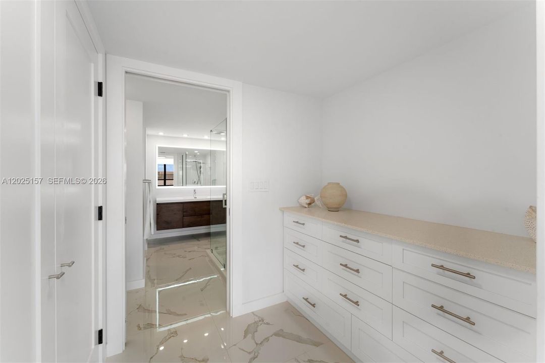 Dressing area