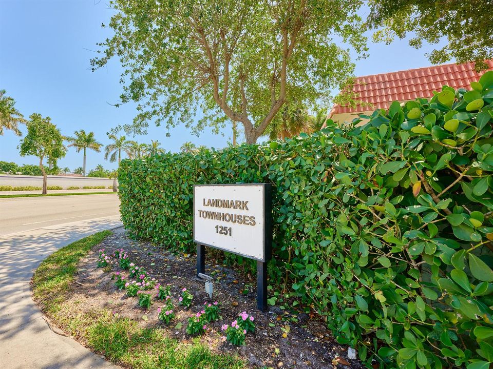 Landmark Townhome Community Sign