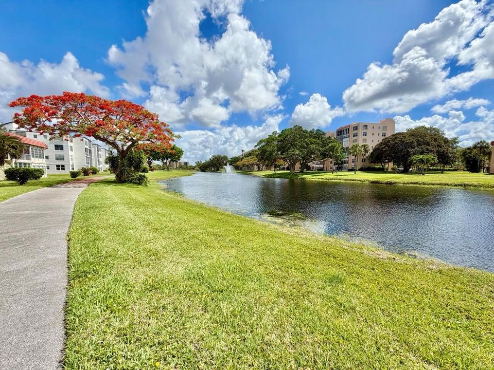 Lake on grounds