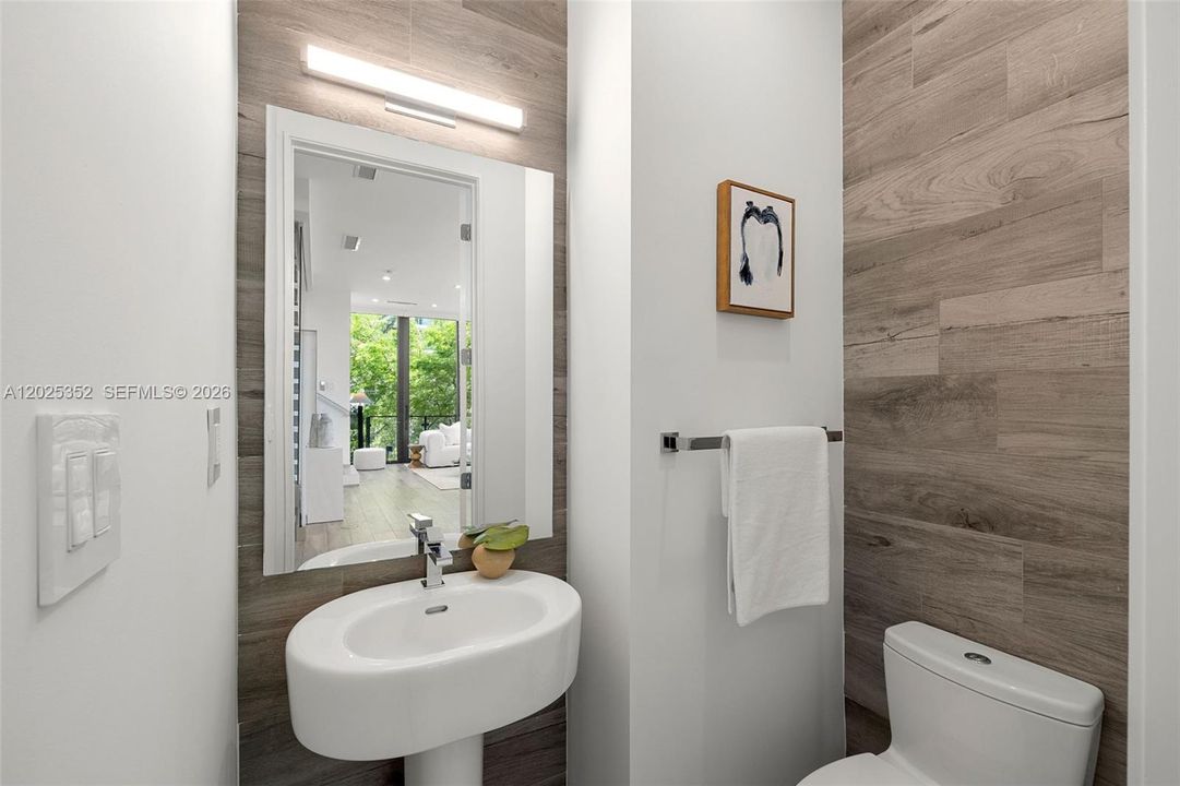 Powder Bathroom - Second Floor off Kitchen