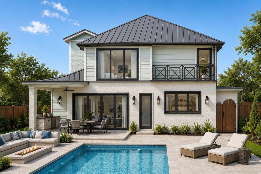 remodel addtion rendering rear