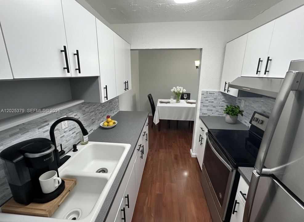Kitchen Room Staged with AI for decorative purposes