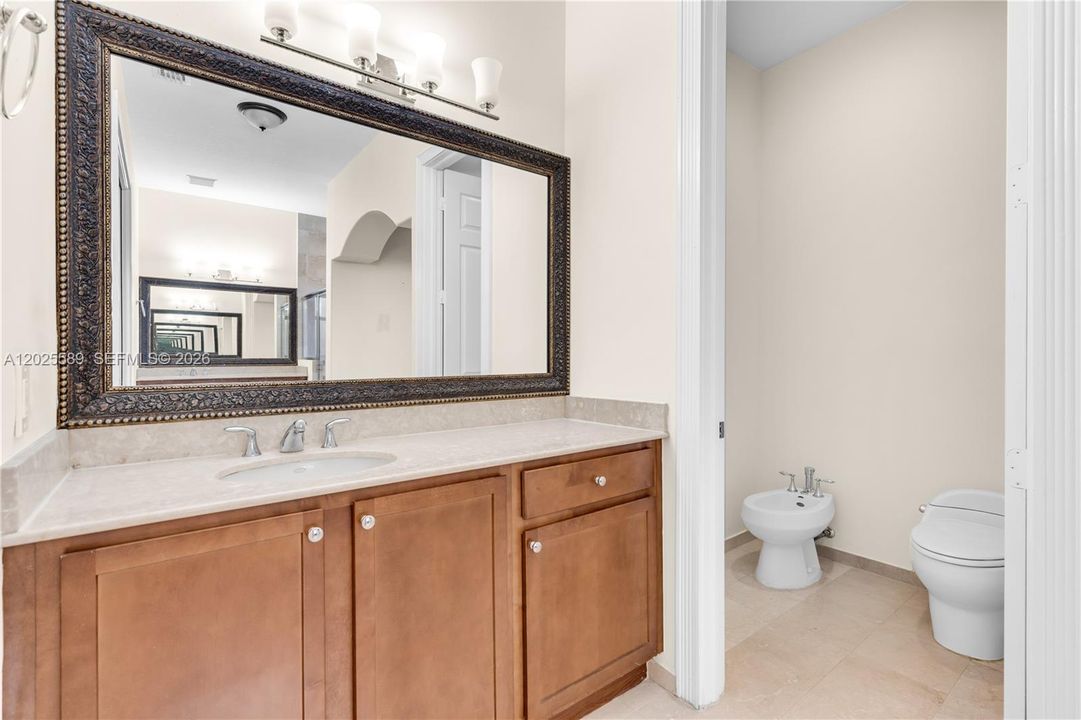 MASTER BATHROOM HERS VANITY