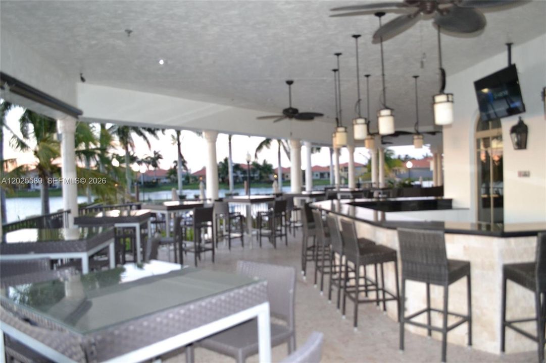 BAR AREA AT CLUBHOUSE USED FOR PRIVATE PARTIES