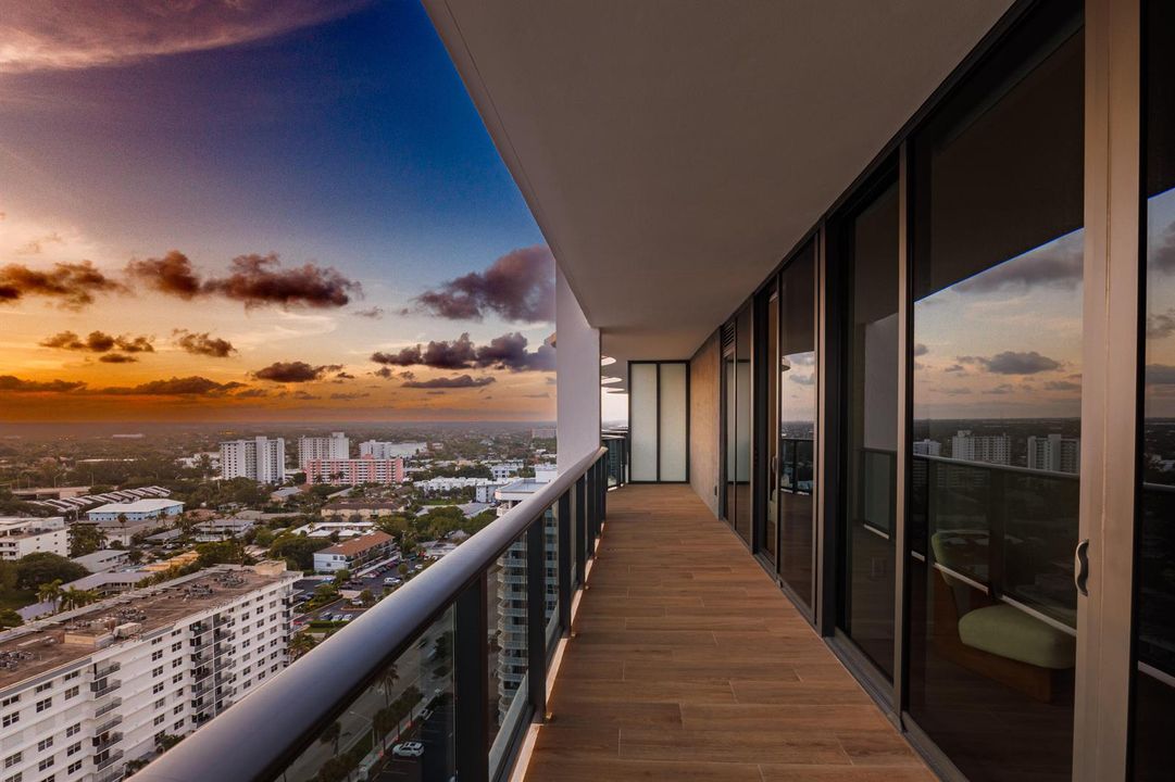 Expansive Sunset Terrace