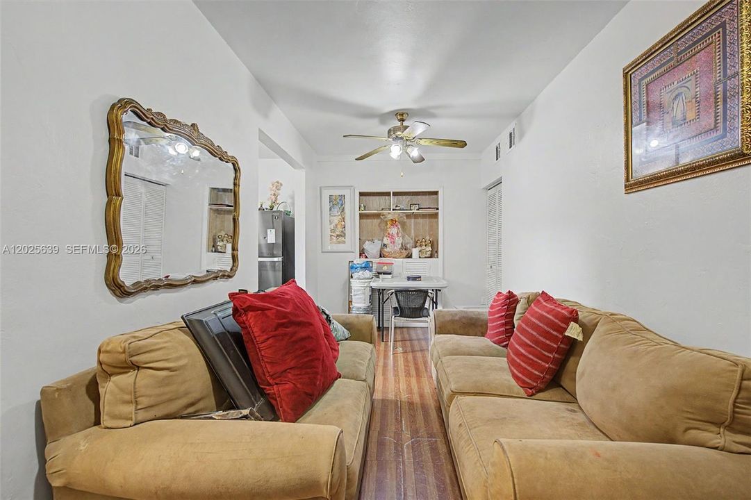rear unit living room
