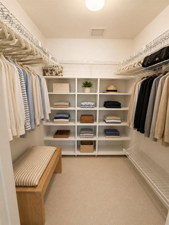 Master bedroom closet