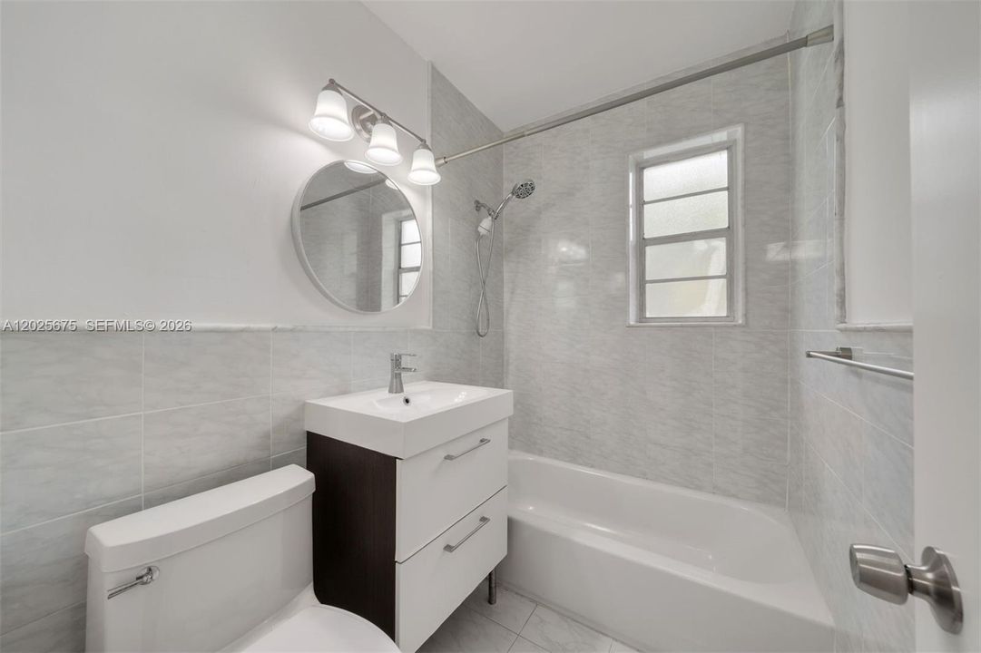 Updated sleek bathroom