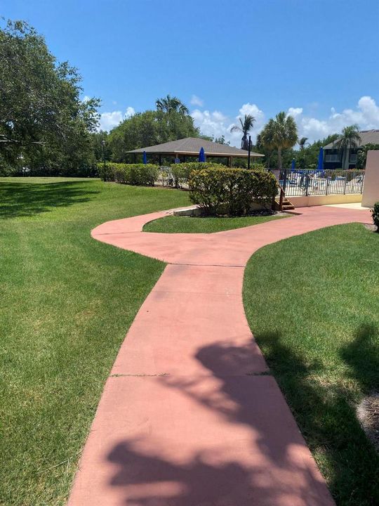 Pool walkway