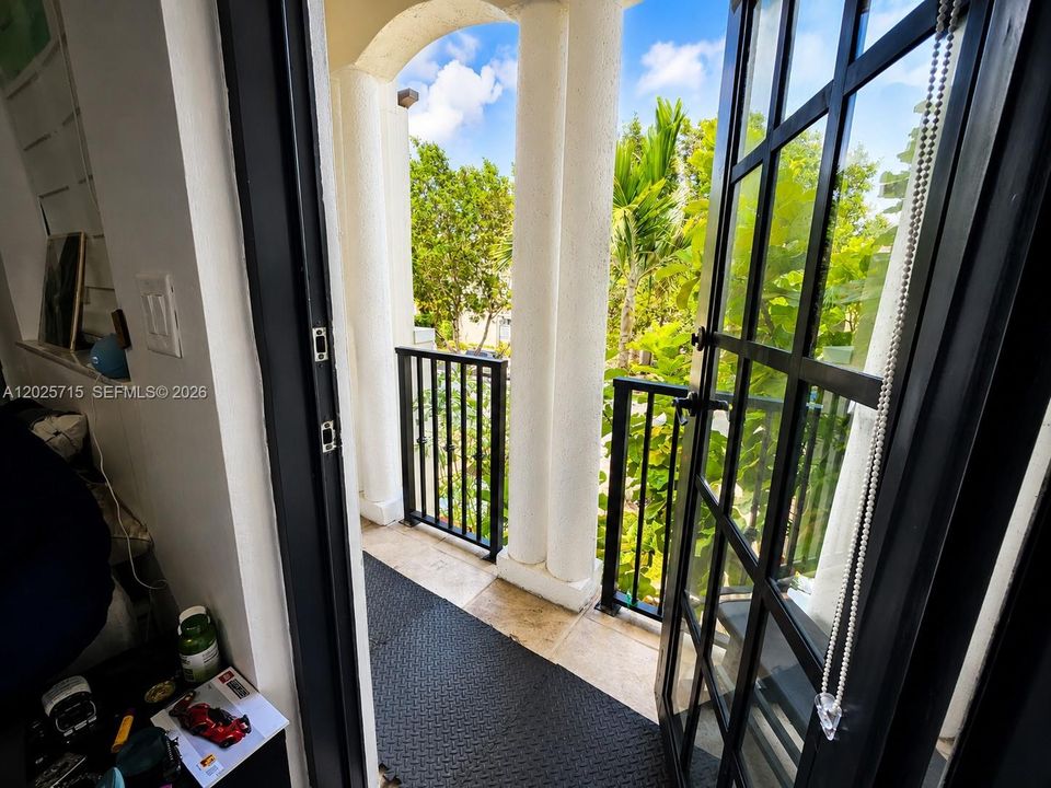 bedroom #3 with balcony