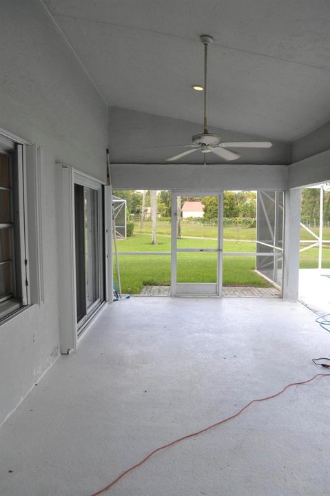 Covered Patio Vault ceiling to pool