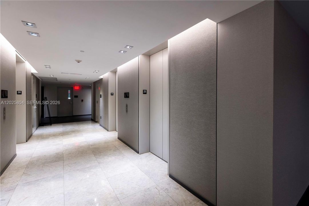 26th floor elevator hall.