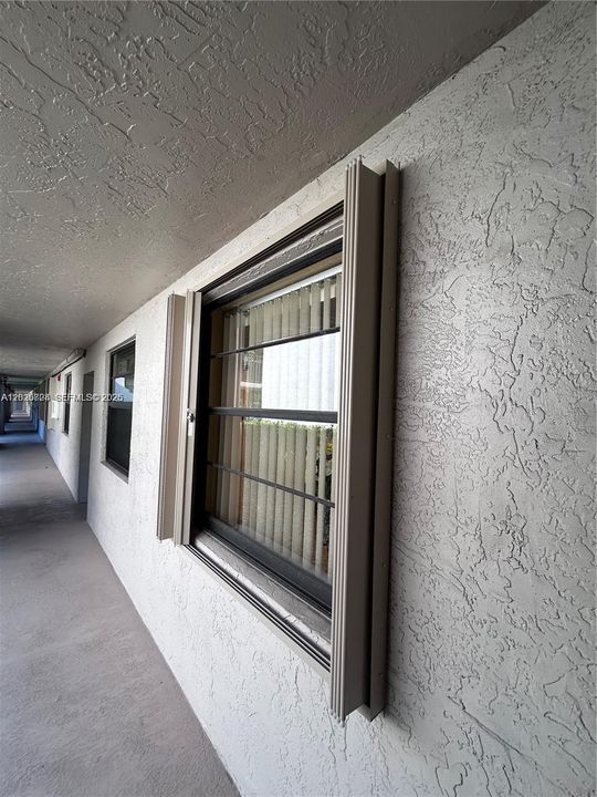 Hurricane Shutters.