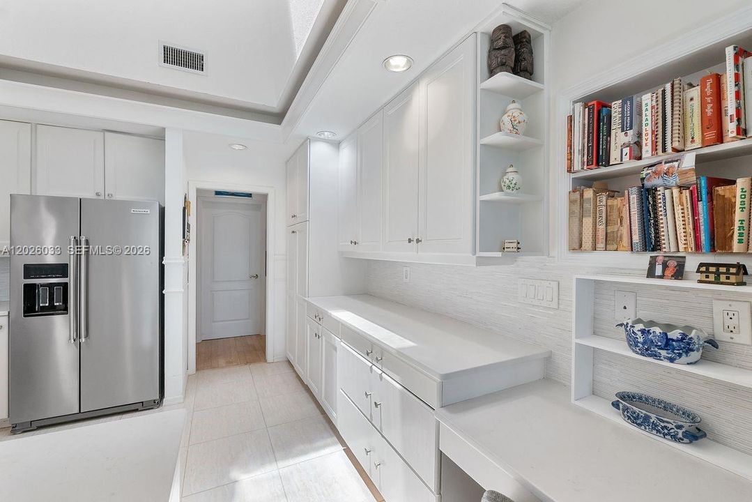 Buffet and Desk Space