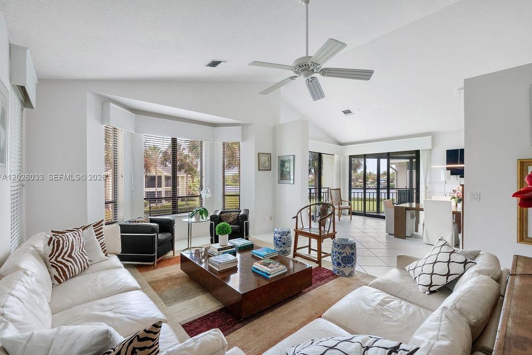 Living Room with Water Views