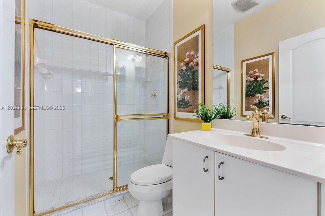 Hall Bath with walk in shower