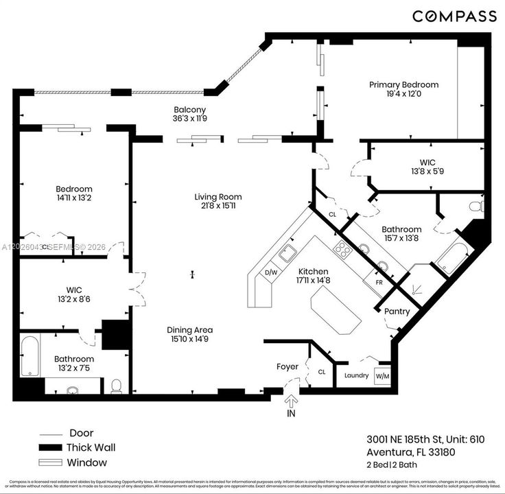 For Sale: $585,000 (2 beds, 2 baths, 1708 Square Feet)