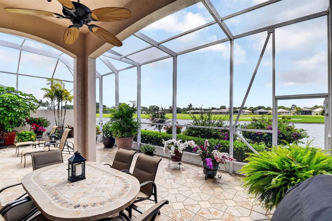 covered and screened patio