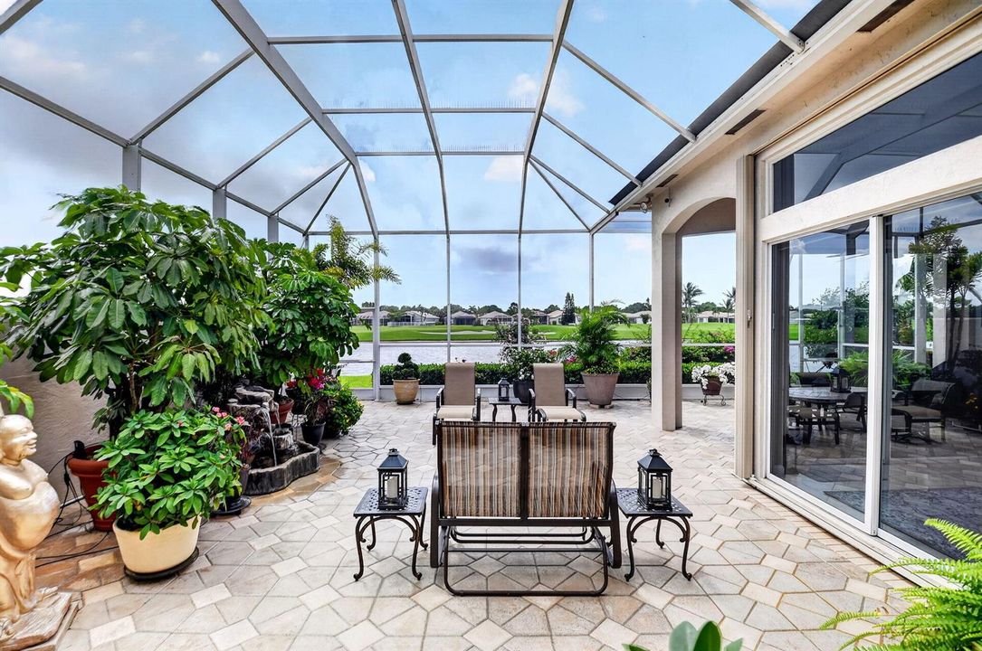 screened courtyard