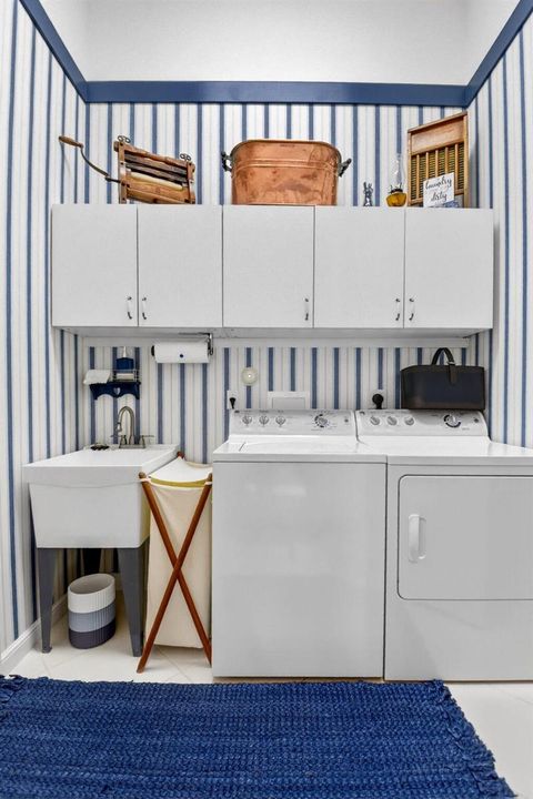whimsical laundry room