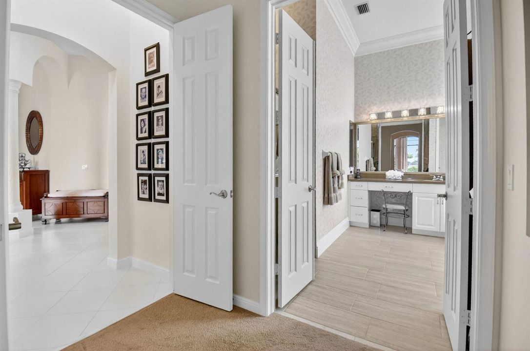 inside primary suite