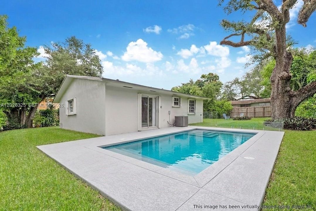 VIRTUALLY STAGED POOL - SPACE FOR POOL
