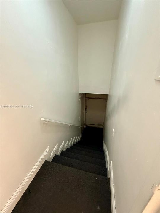 Private Entrance/Exit to Garage