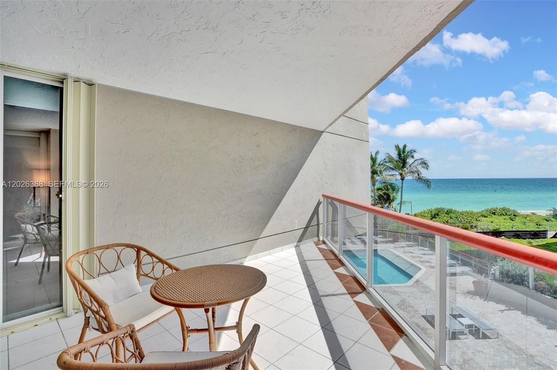 Rare Covered Balcony