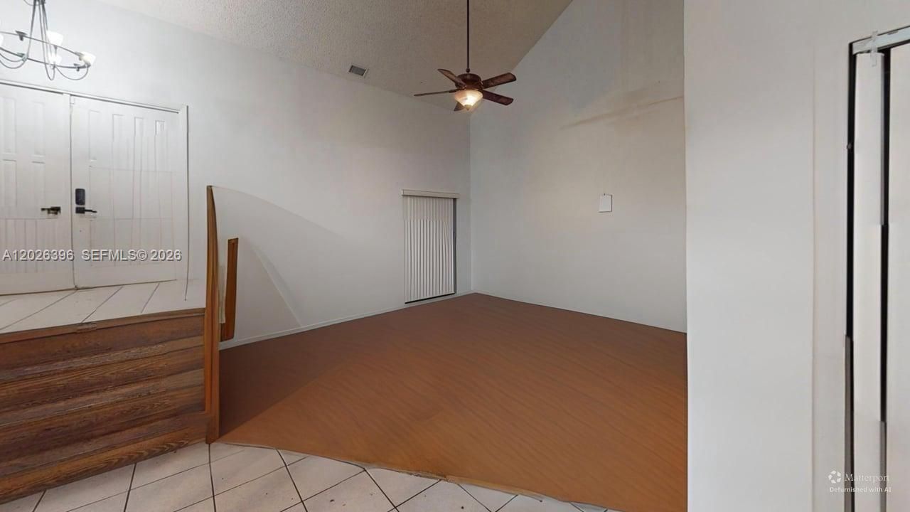 Furniture removed with AI