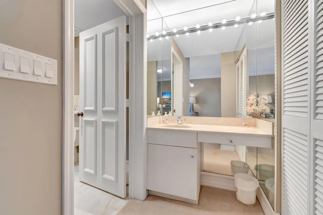 Lady's 2nd Sink & Make-Up Area
