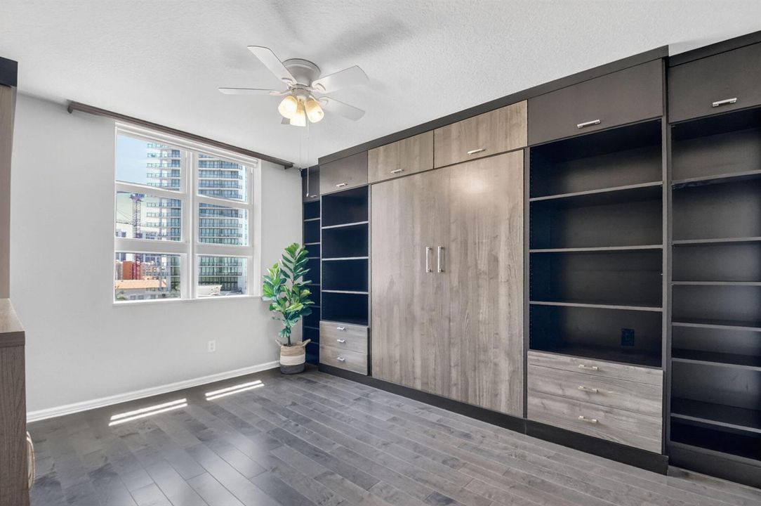 Guest Bedroom - built in Murphy Bed