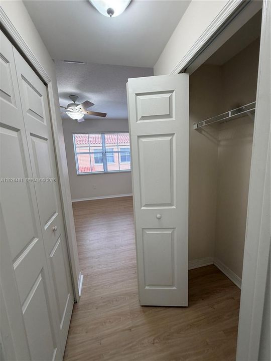 His and Her Closet inside Master Bedroom