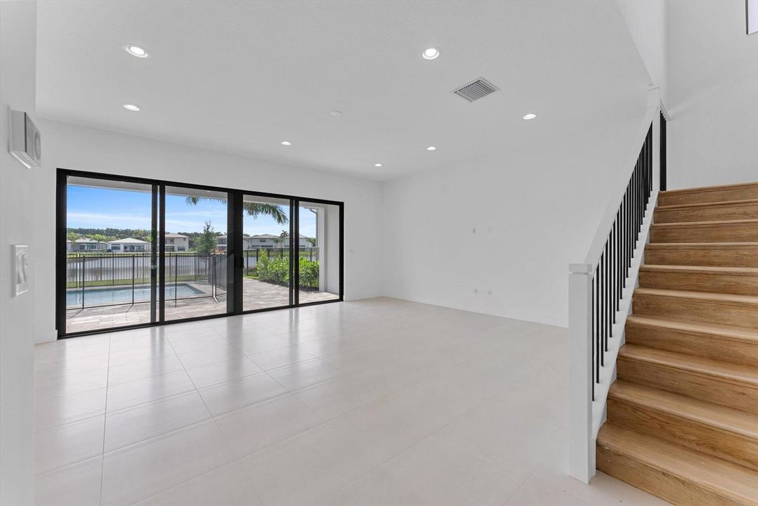 family room/stairway